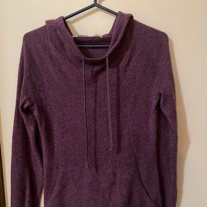 Athleta Cashmere Hoodie Size S, Color Plum